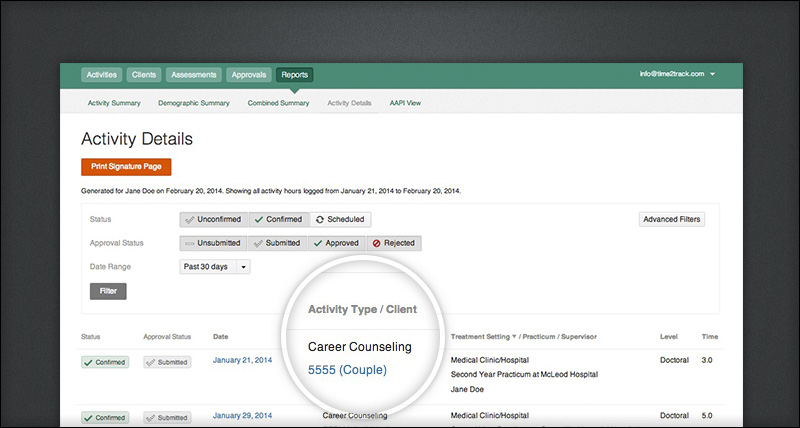 Time2Track's New Updates & Enhancements - February, 2014.